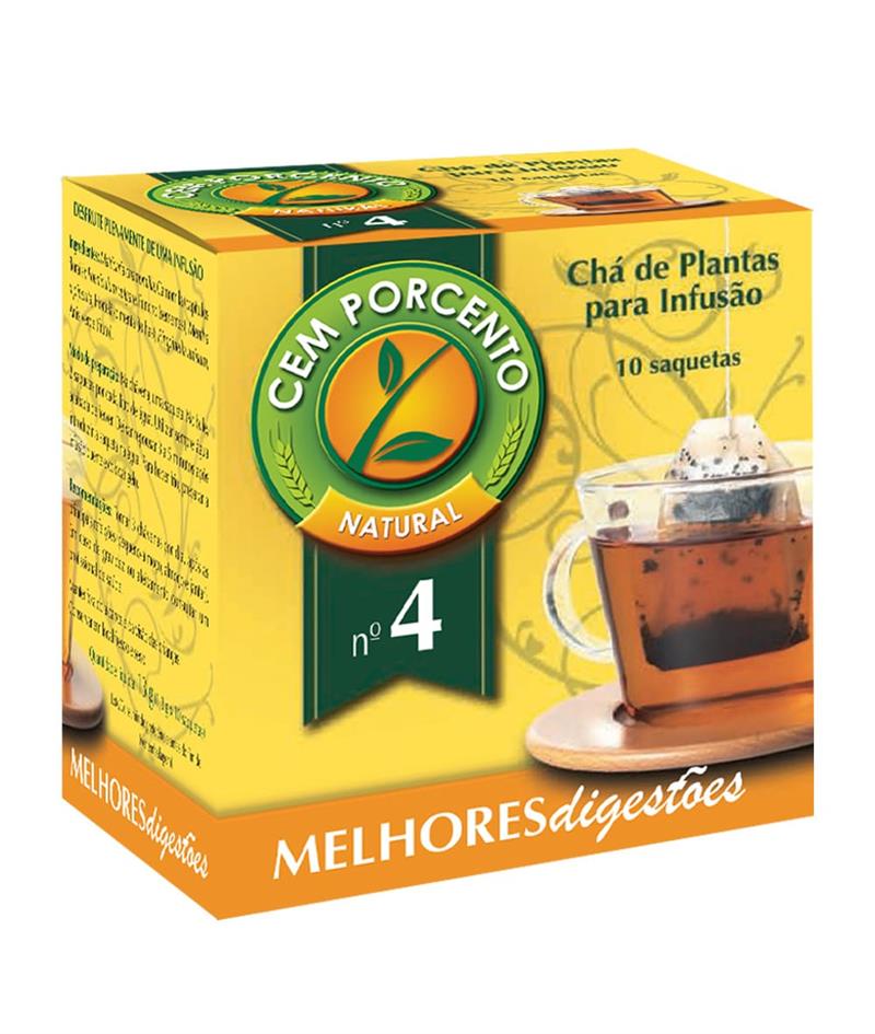 Embalagem de Infusão N.º 4 Melhores Digestões — 10 saquetas