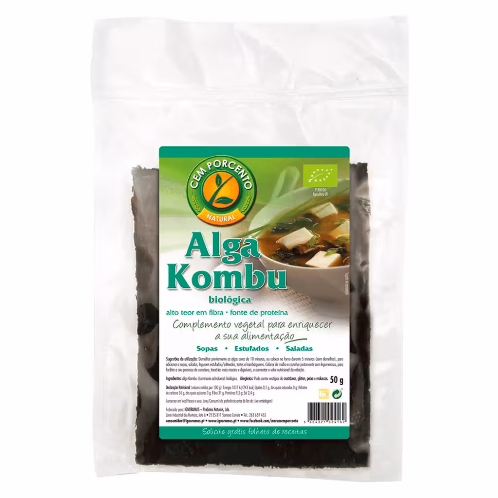 Embalagem de Alga Kombu Biológica — 50 g