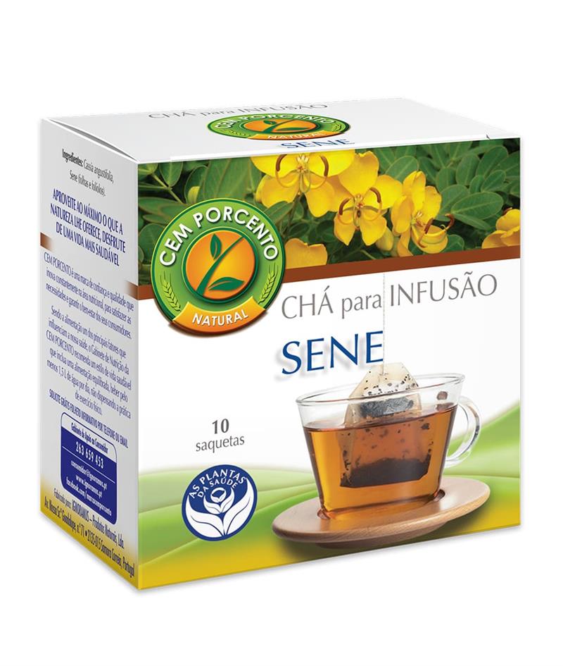 Embalagem de Infusão de Sene — 10 saquetas