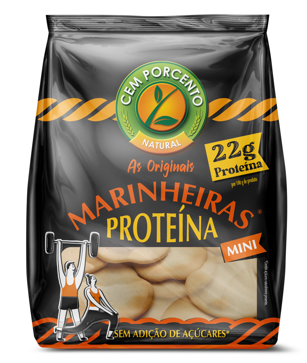 Embalagem de Mini Marinheiras Proteína — 45 g