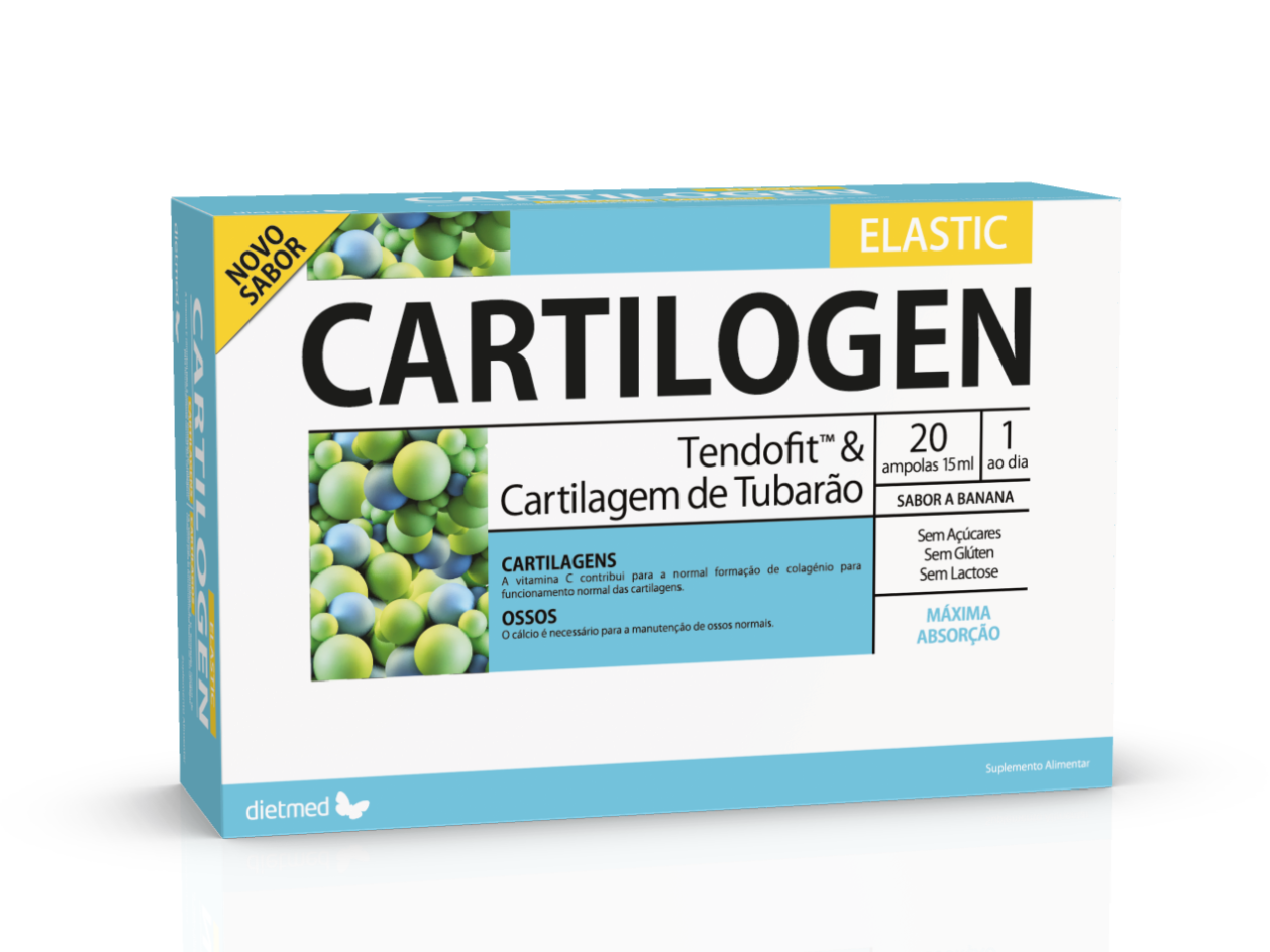 Embalagem de CARTILOGEN ELASTIC 20 x 15ml ampolas
