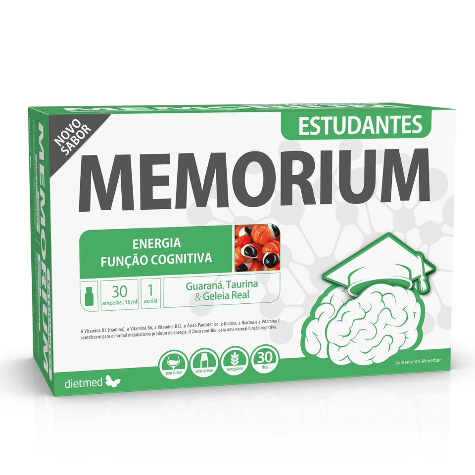Embalagem de MEMORIUM ESTUDANTES 30 x 15ml ampolas