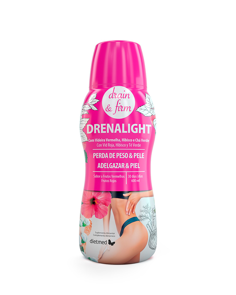 Embalagem de DRENALIGHT DRAIN & FIRM 600ml solucao oral