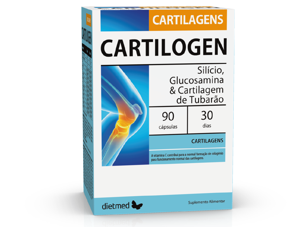 Embalagem de CARTILOGEN CARTILAGENS 90 capsulas