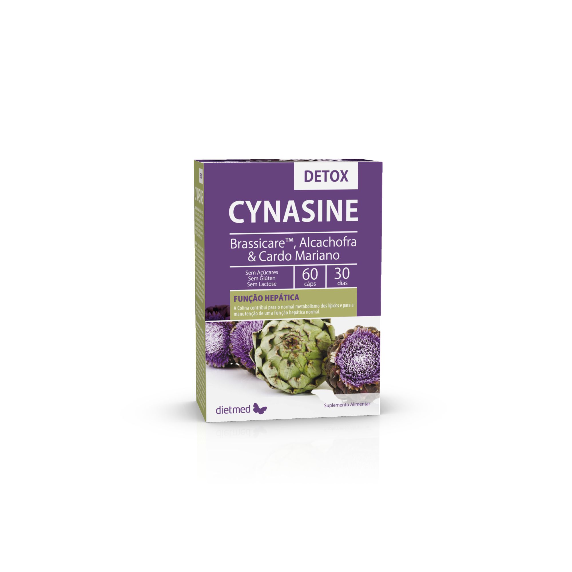 Embalagem de CYNASINE DETOX 60 capsulas