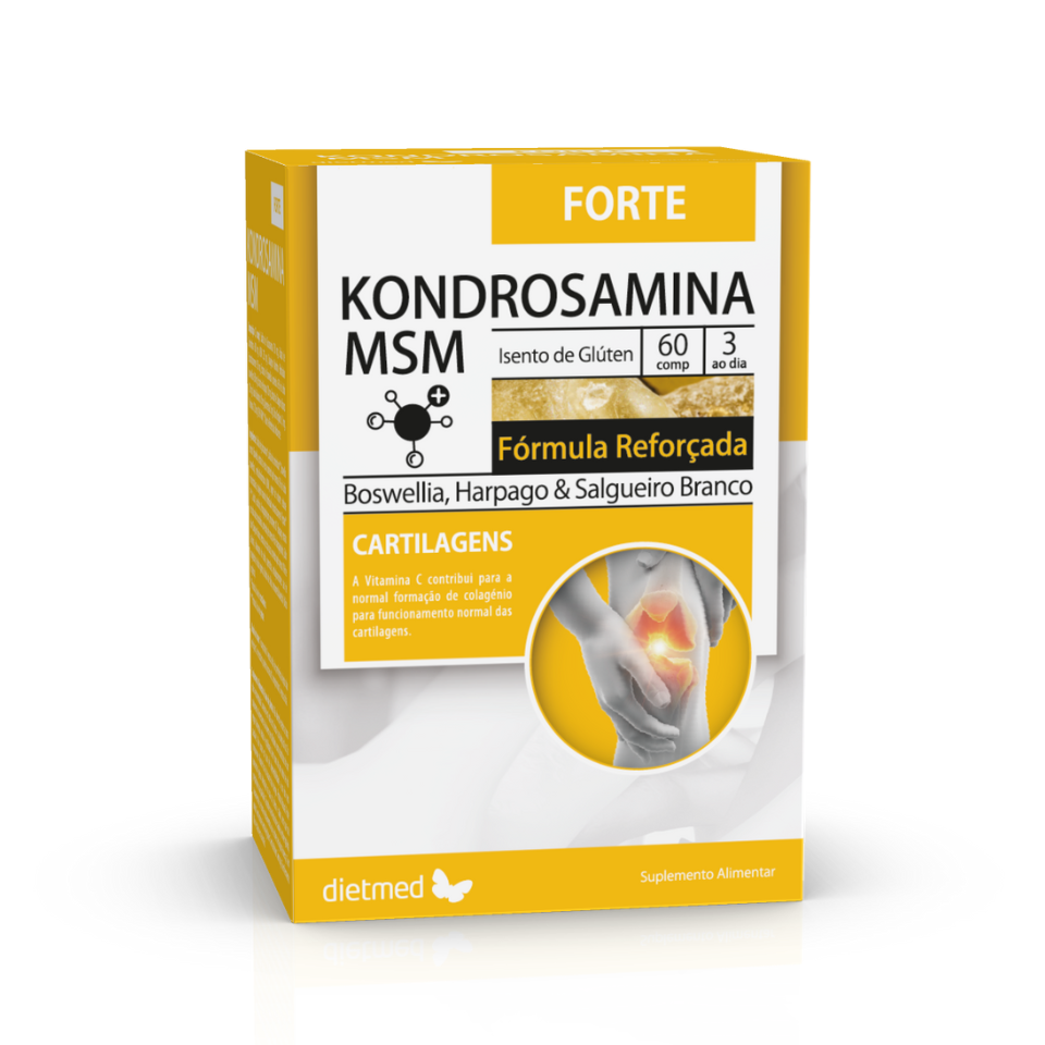 Embalagem de KONDROSAMINA MSM FORTE 60 comprimidos