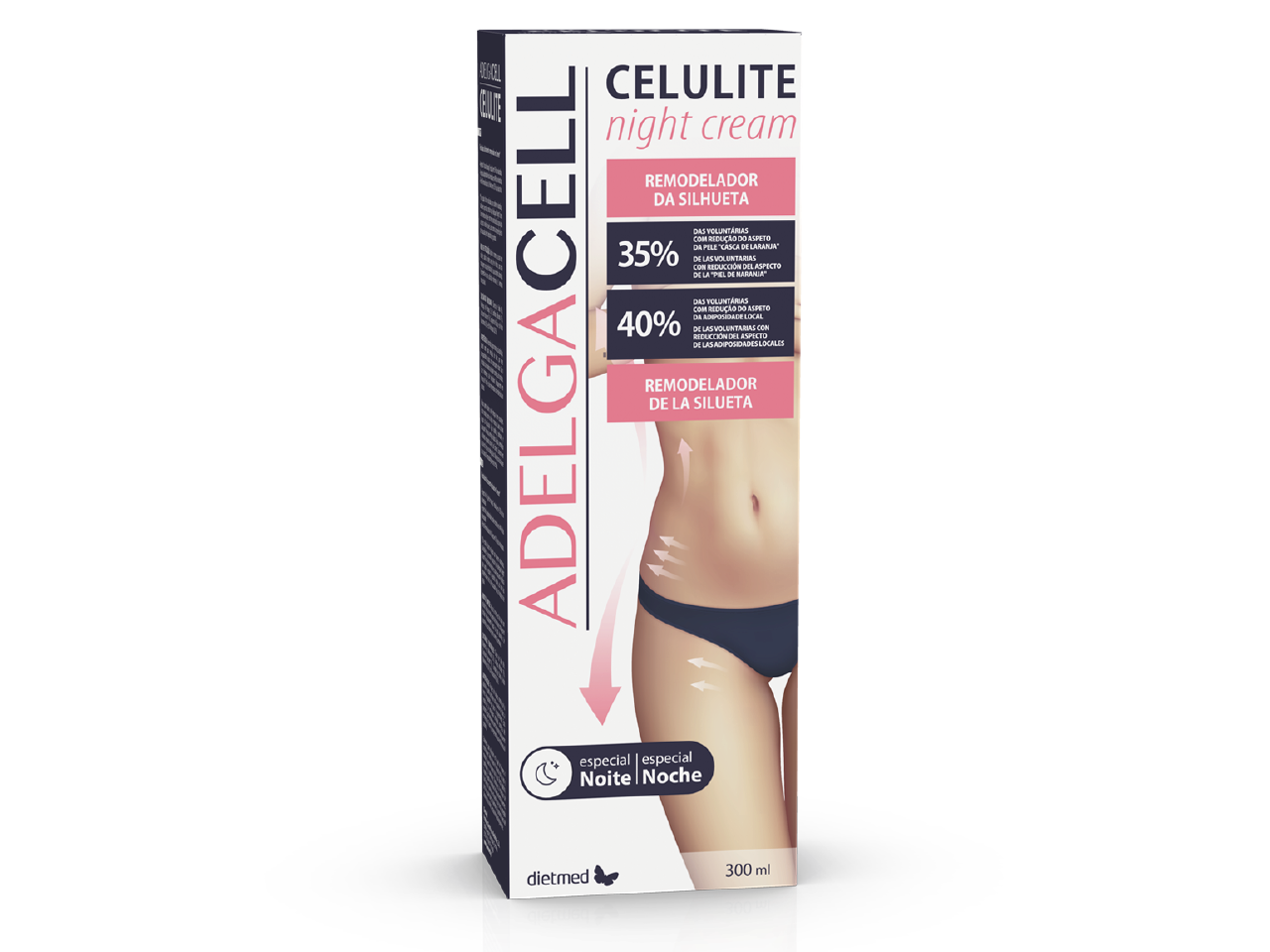 Embalagem de ADELGACELL CELULITE NIGHT CREAM 300ml creme