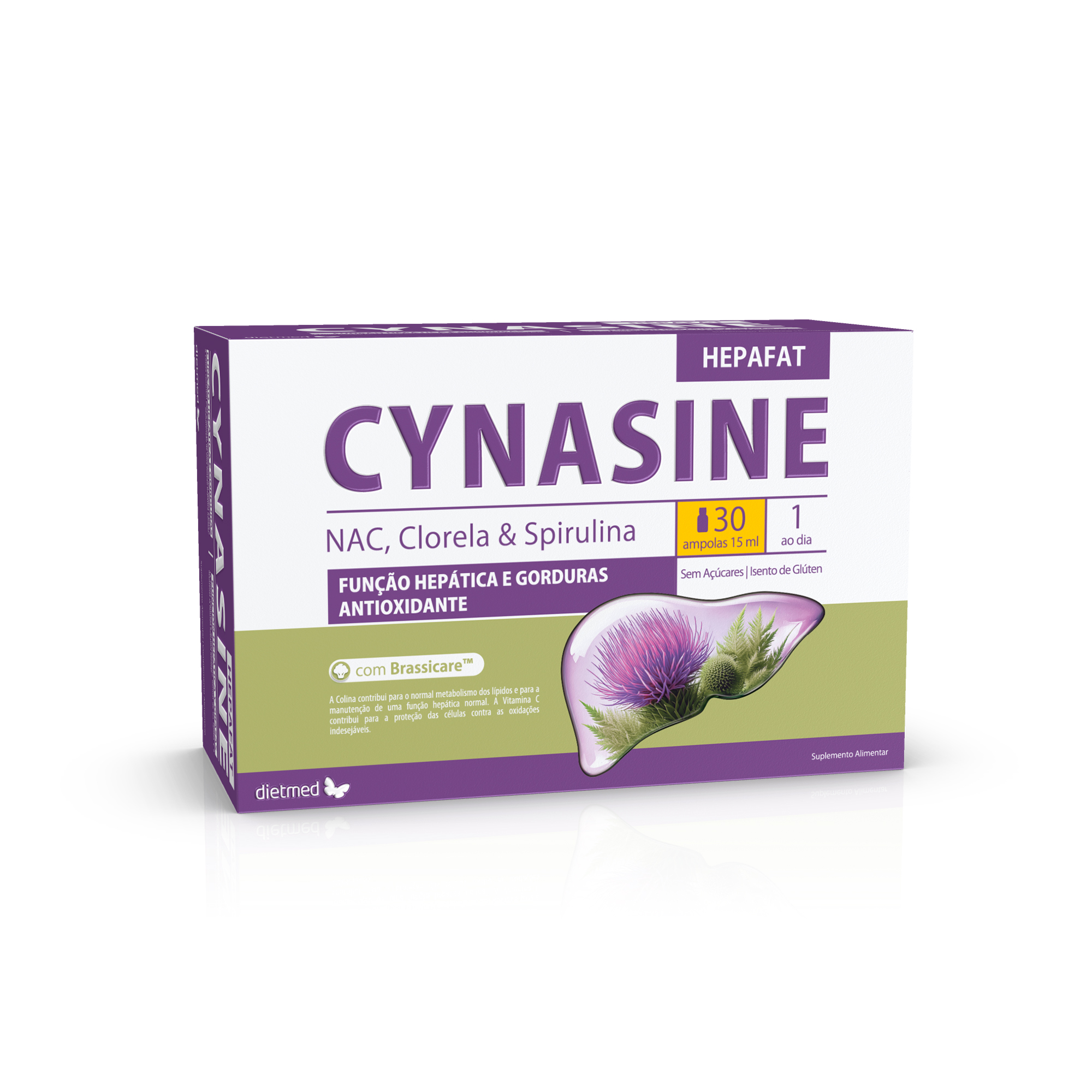 Embalagem de CYNASINE® HEPAFAT 30 x 15ml ampolas