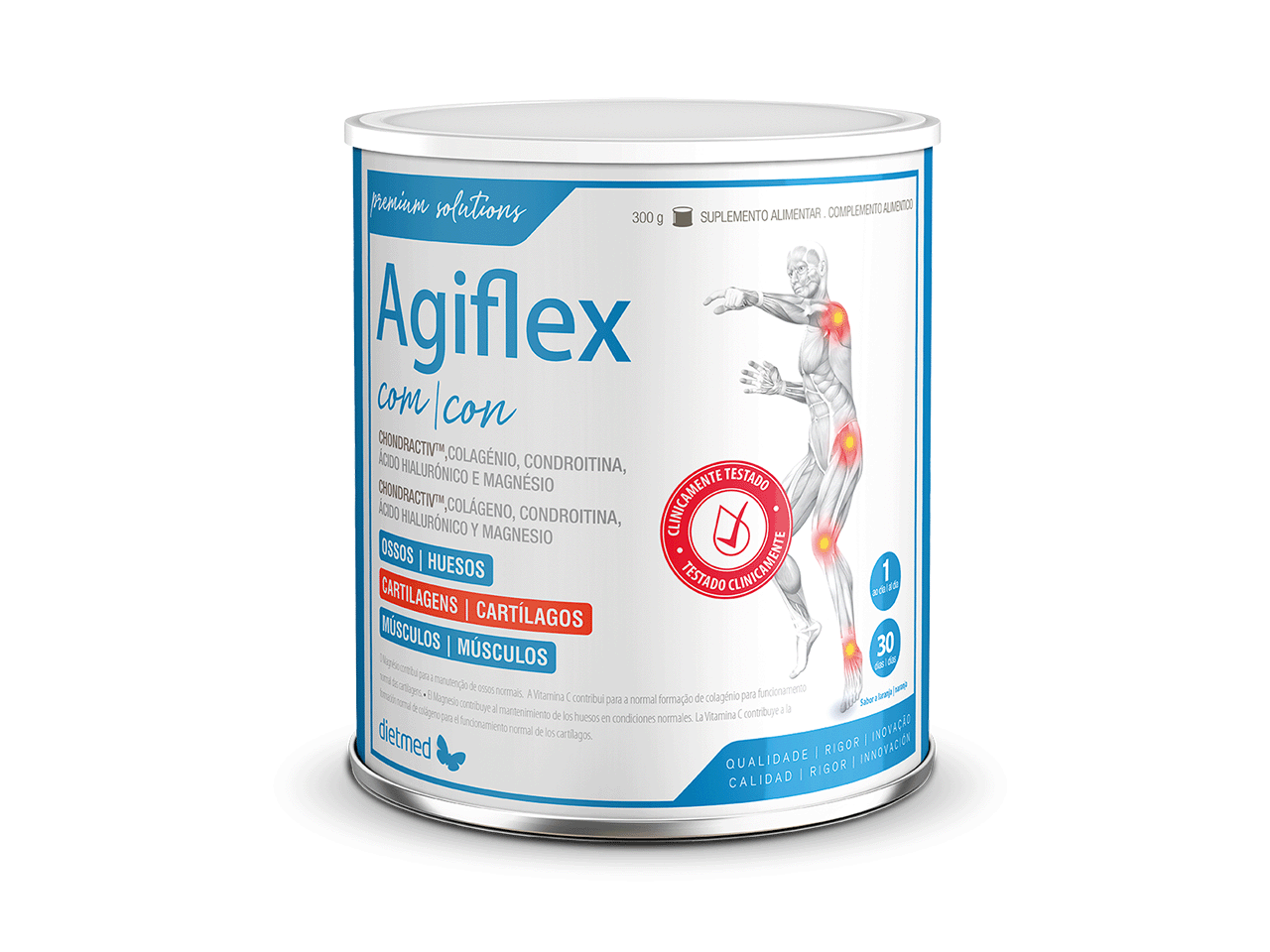 Embalagem de AGIFLEX 300 g lata