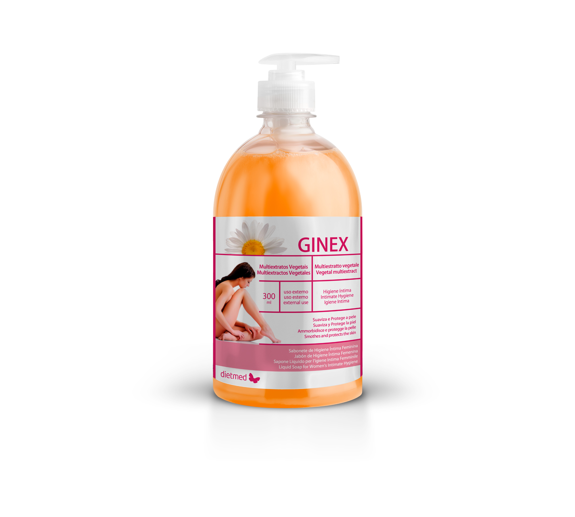 Embalagem de GINEX 300ml sabonete liquido