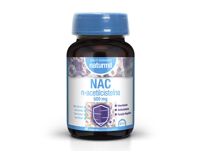 Embalagem de NAC N-ACETILCISTEINA 600mg 60 comprimidos