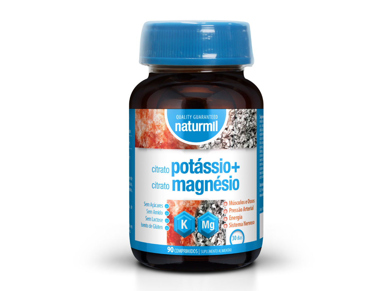 Embalagem de POTÁSSIO (CITRATO + MAGNÉSIO (CITRATO) 90 comprimidos