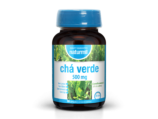 Embalagem de CHA VERDE 500mg 90 capsulas