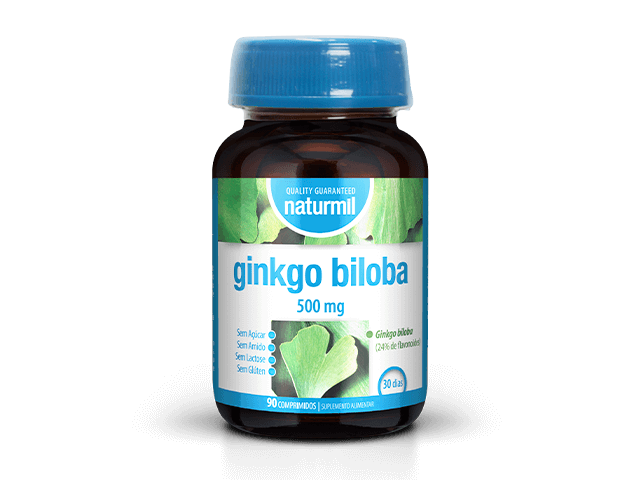 Embalagem de GINKGO BILOBA 500mg 90 comprimidos