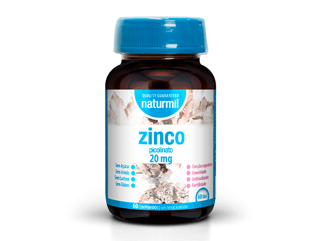 Embalagem de ZINCO 20mg 60 comprimidos