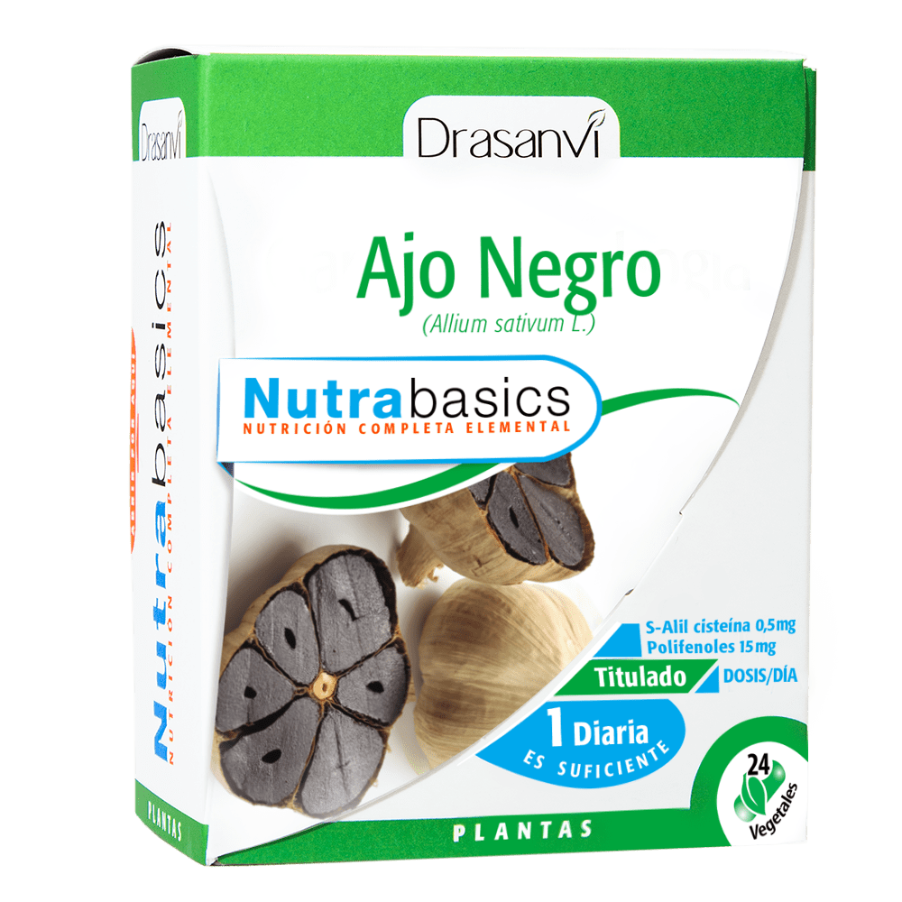 Embalagem de Nutrabasics – Alho preto