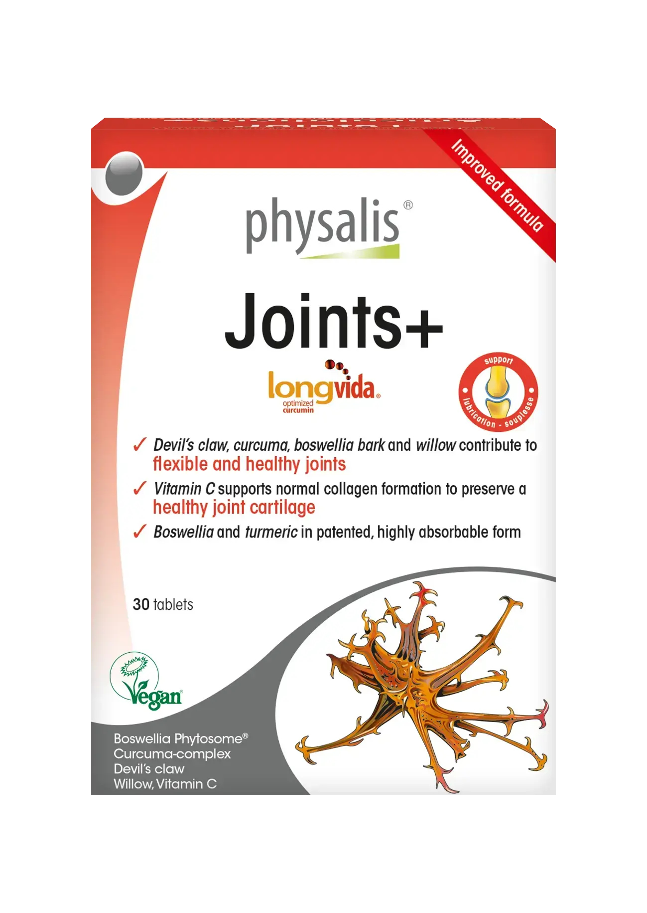 Embalagem de Joints+ — 30 Comprimidos