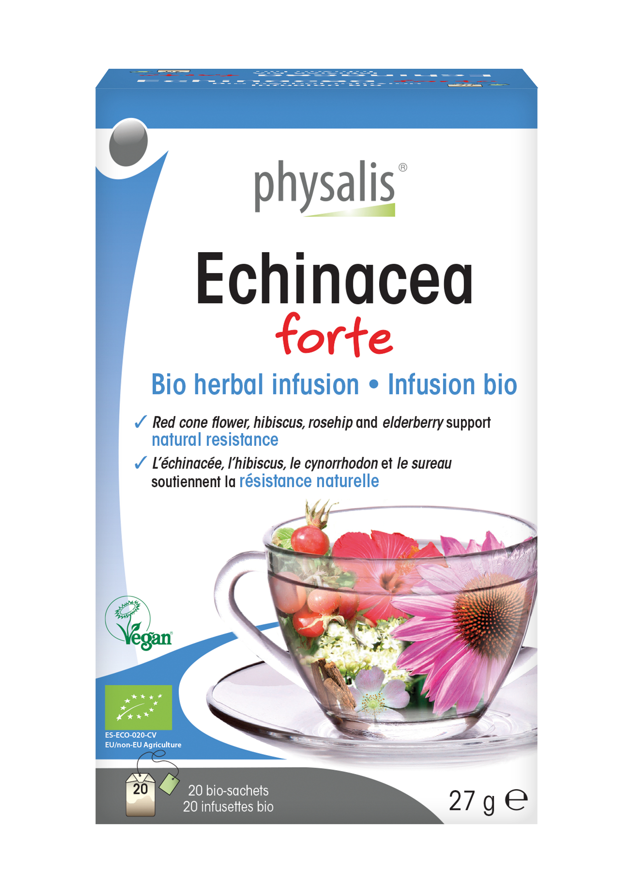 Embalagem de Echinacea Forte BIO — 20 Saquetas