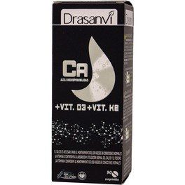Embalagem de Cálcio + Vitamina D3 + K2 — 90 Comprimidos