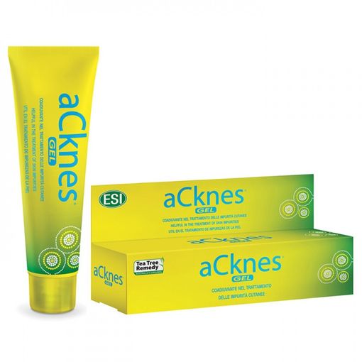 Embalagem de Acknes Gel Tea Tree — 25 ml