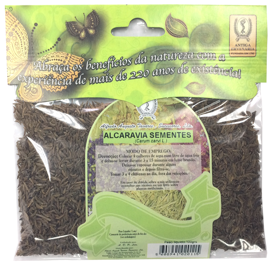 Embalagem de Alcarávia — Sementes 100 g