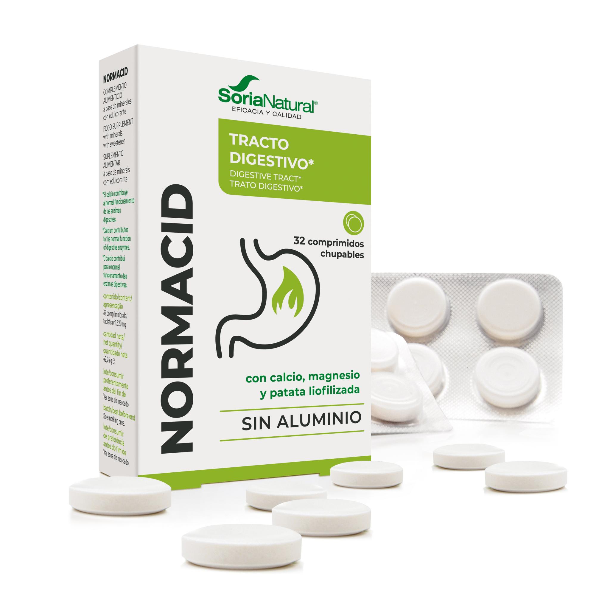 Embalagem de Normacid comprimidos